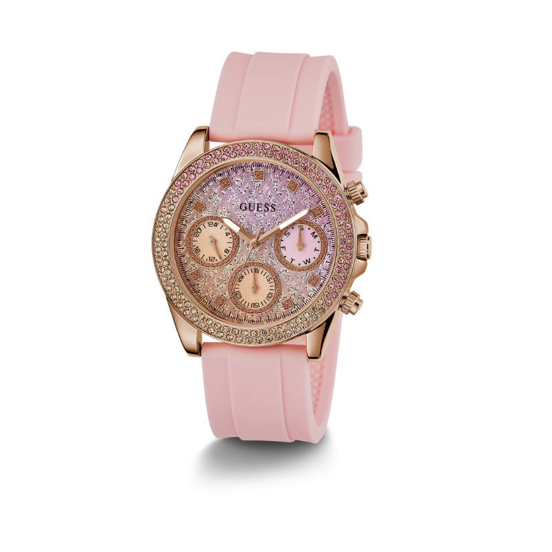 GUESS Ladies Sparkling Pink Limited Edition Watch 38mm