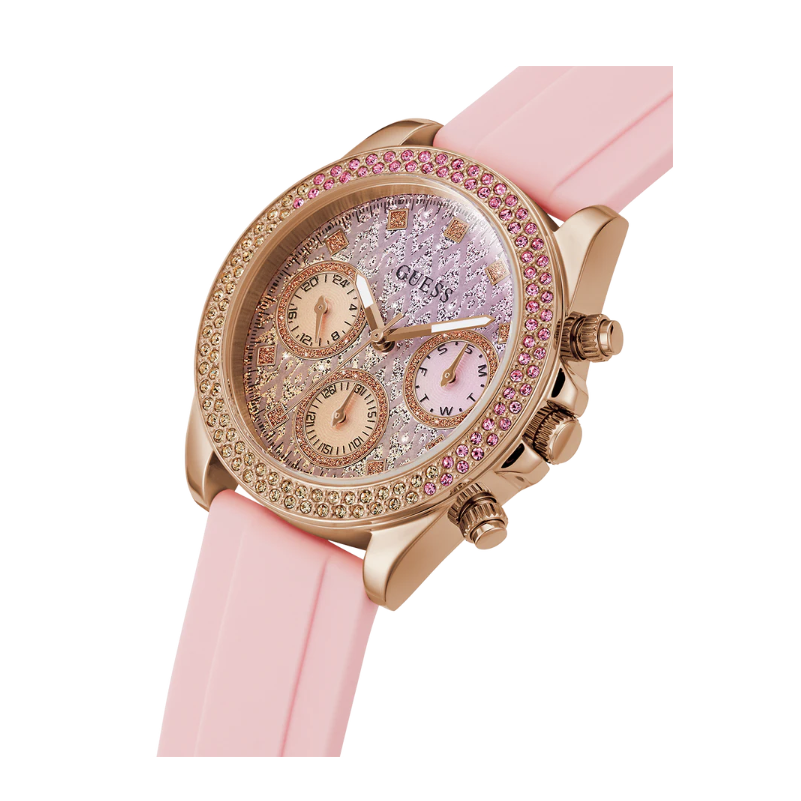 GUESS Ladies Sparkling Pink Limited Edition Watch 38mm