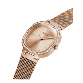 GUESS Ladies Rose Gold/Gold Tone Analog Watch 32mm